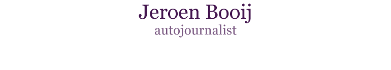 Jeroen Booij - autojournalist